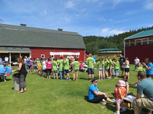 Camp Kindle donation by MacKay's ice cream.