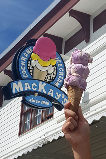 Mackay's All Star Grape Float ice cream